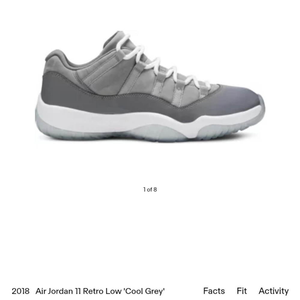 Air Jordan 11 Retro Low "Cool Grey"